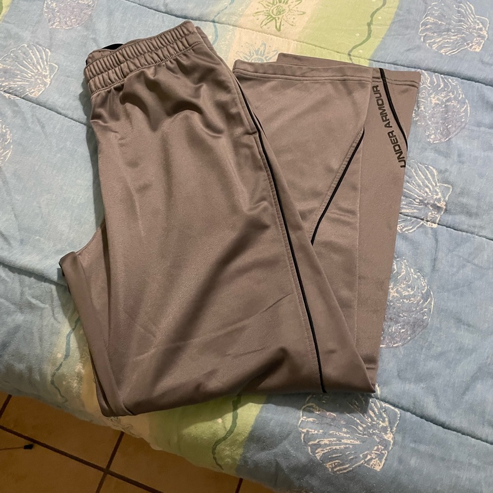 Under Armour Gray Size Large Loose Sweatpants - Picture 6 of 9